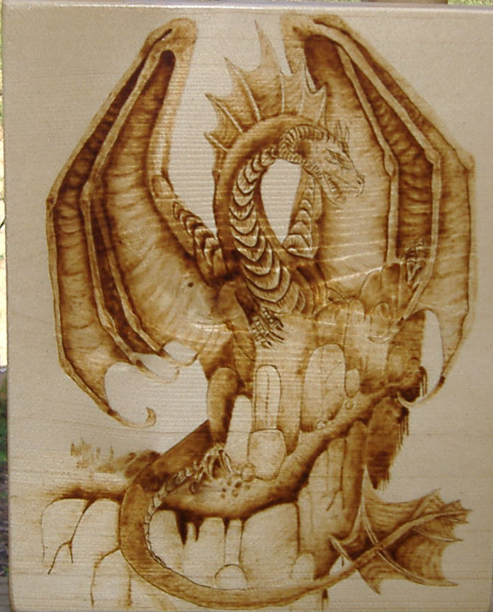Dragon Pyrography 2007