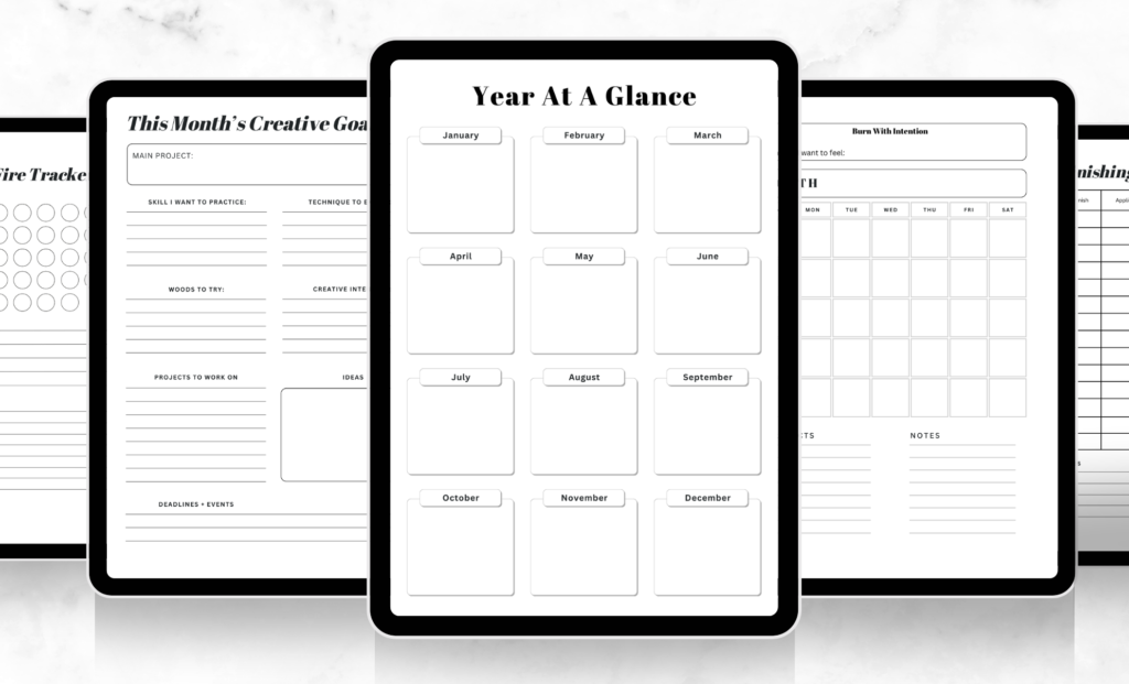 pyrography planner pages