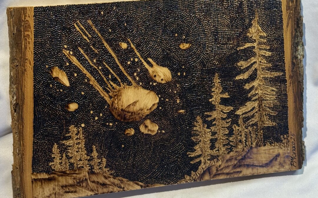 The Poetry of Pointillism in Pyrography